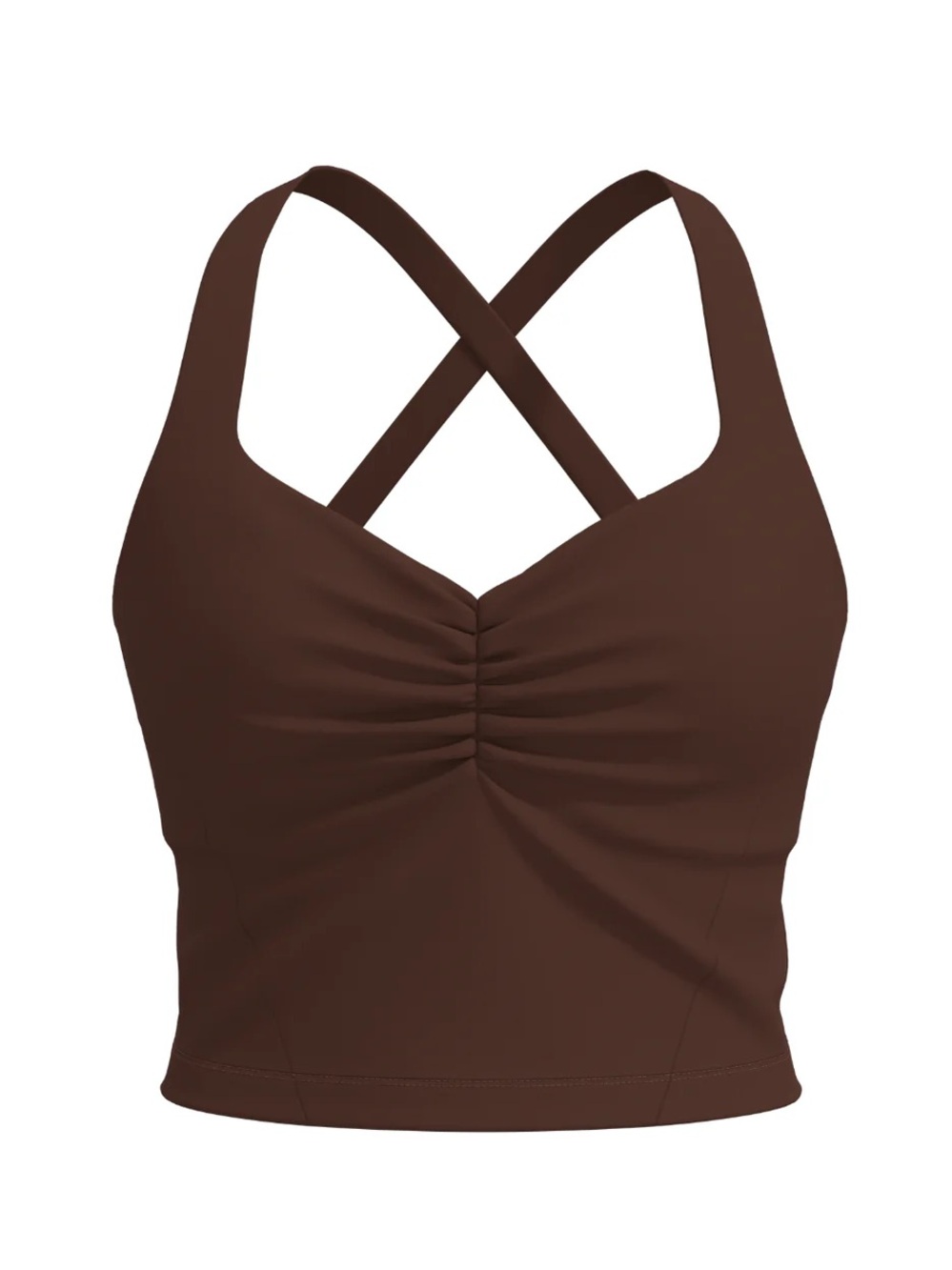Liaison the Label Scrunch Tank - Mocha Brown